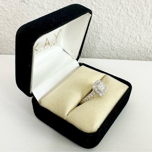 NEW Kay Jewelers Neil Lane Engagement Diamond Ring 14K White Gold 1.5ct size 4.5 - Picture 4 of 11